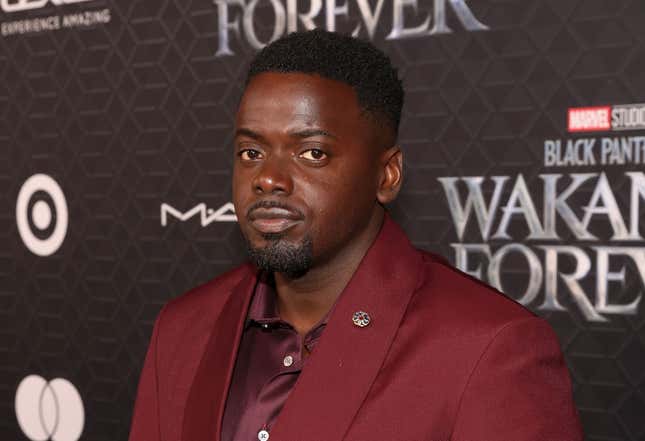 Daniel Kaluuya attends the Black Panther: Wakanda Forever World Premiere at the El Capitan Theatre in Hollywood, California on October 26, 2022. (Photo by Jesse Grant/Getty Images for Disney)