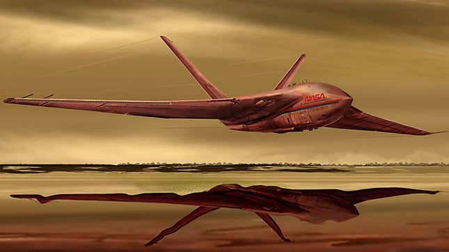 TitanAir, la nave espacial conceptual para estudiar Titán, en una ilustración.
