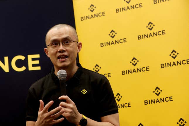 Changpeng Zhao, the founder and CEO of Binance. 