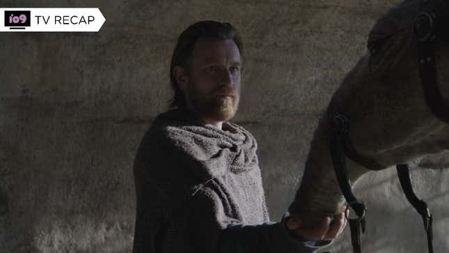 Obi-wan feeding his animal.