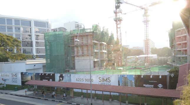 The SIMS construction site.