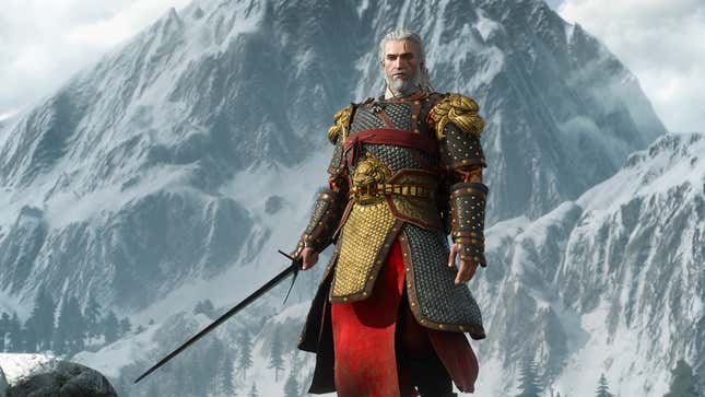 Geralt в актуализацията на Witcher 3 от следващо поколение