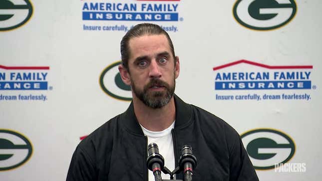 Erstwhile MVP Aaron Rodgers looks like he’d rather be anywhere else, and he played like it too.