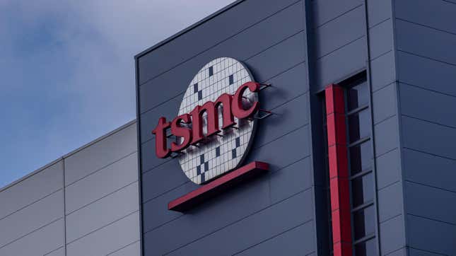 TSMC’s US plant is still small, and won’t be completed for a while.