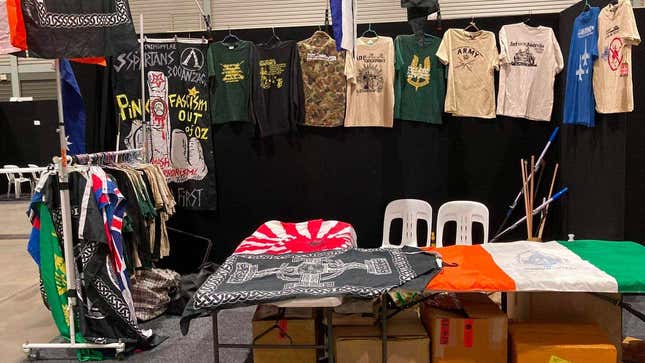 Image for article titled Australian Convention Under Fire After Vendor Sells Fascist Merchandise