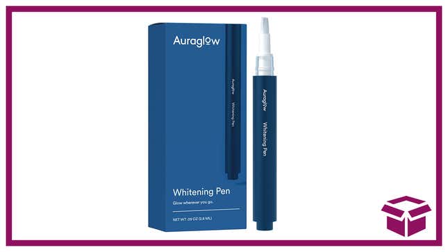 The small Auraglow Teeth Whitening pen packs a big smile-improving punch.