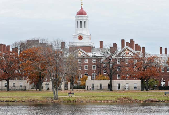 This Nov. 13, 2008 file photo shows the campus of Harvard University in Cambridge, Mass. Harvard University is taking new steps to confront its past ties to slavery, announcing a $100 million fund this week aimed redressing the issue.