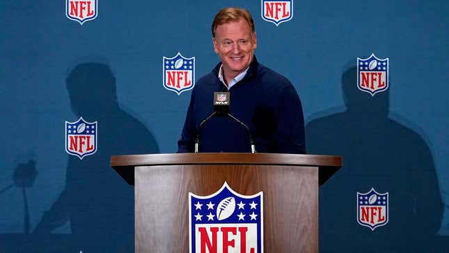 The NFL commissioner and his shit-eating grin
