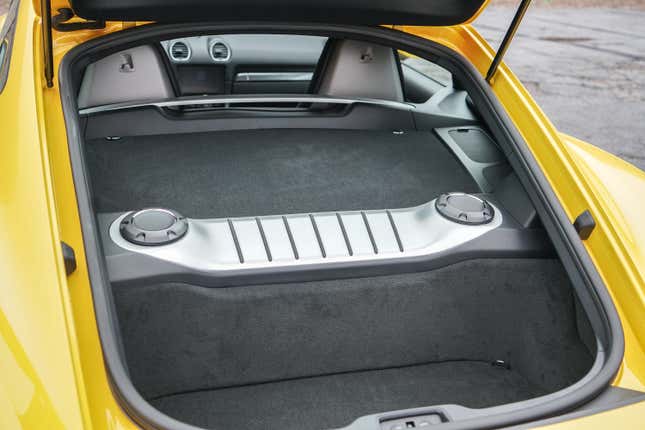 Rear storage area on Porsche Cayman GTS 4.0 2022