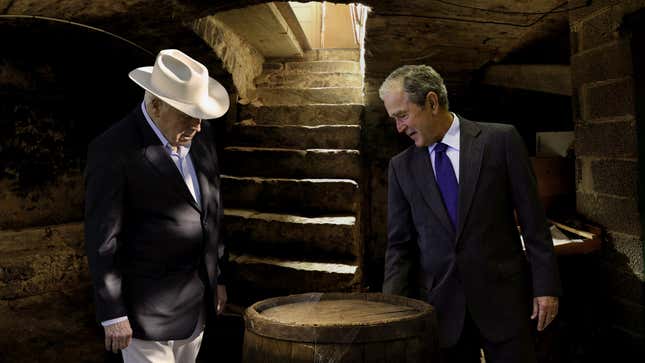 Image for article titled Bush, Cheney Become Last Surviving Members Of Tontine Pledge For Cask Of Brandy