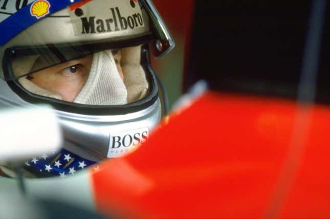 Michael Andretti ahead of the 1993 Brazilian Grand Prix.