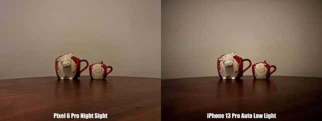Pixel 6 ultra low light vs iPhone 13 Pro