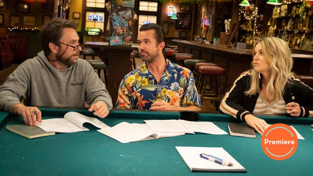 Charlie Day, Rob McElhenney, and Kaitlin Olson star in It’s Always Sunny In Philadelphia