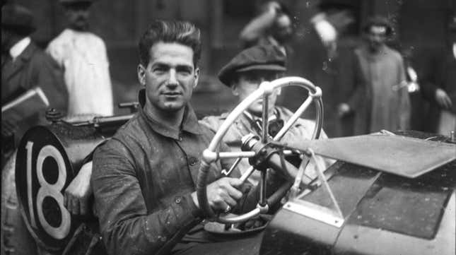 Ralph DePalma at the 1914 French Grand Prix