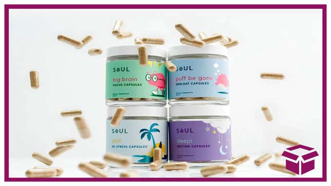 Use the code BEACH and take 15% off all of Soul’s gummies and oil drops.