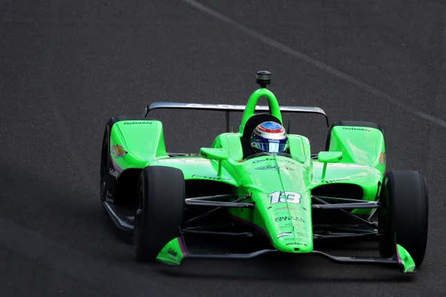 Danica Patrick challenged two superstitions at once when she raced the 102nd Indy 500 behind the wheel of a green No. 13 Chevrolet