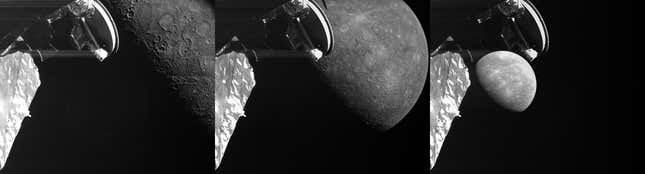 Imagen para el artículo titulado La BepiColombo captura unas imágenes sorprendentes de Mercurio durante su último sobrevuelo