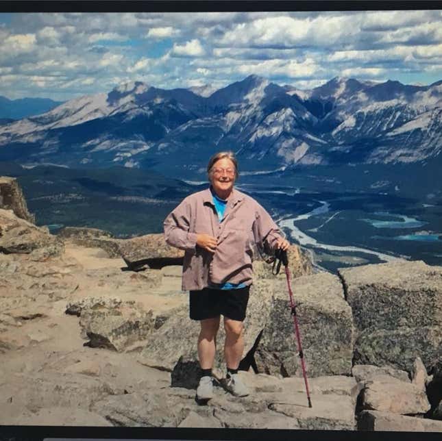 Mom on a mountain
