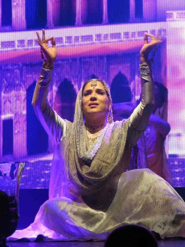 Manjari Chaturvedi performs at Tehzeeb-e-Tawaif at the Royal Opera House.