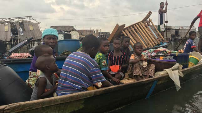 Image for article titled Lagos is doubling down on kicking out thousands of waterfront slum dwellers