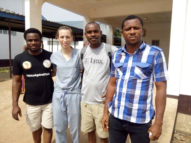 Ibeneme Mcginger (far right)