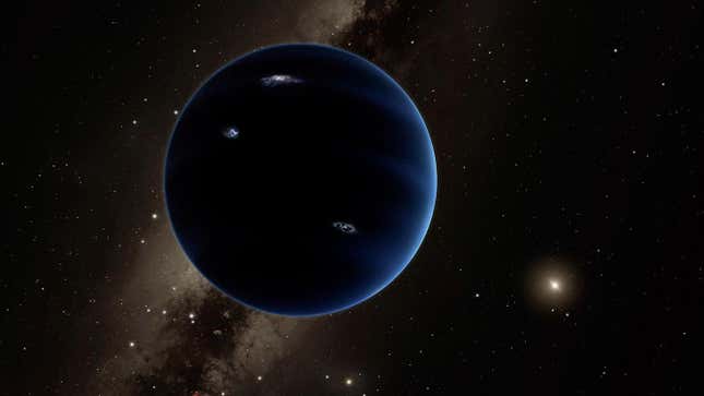 An illustration of the proposed ninth planet.