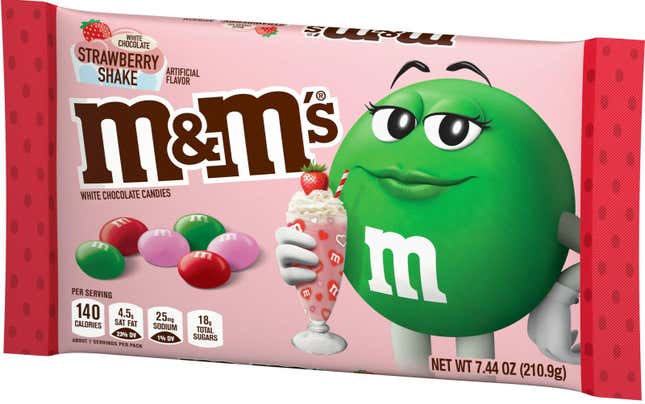 M&M’S White Chocolate Strawberry Shake