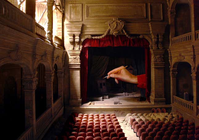 Le théâtre abandonné (the abandoned theatre), by Dan Ohlmann