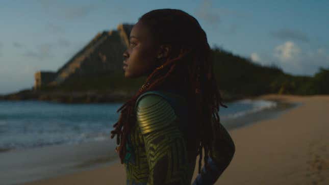 nakia on a beach.