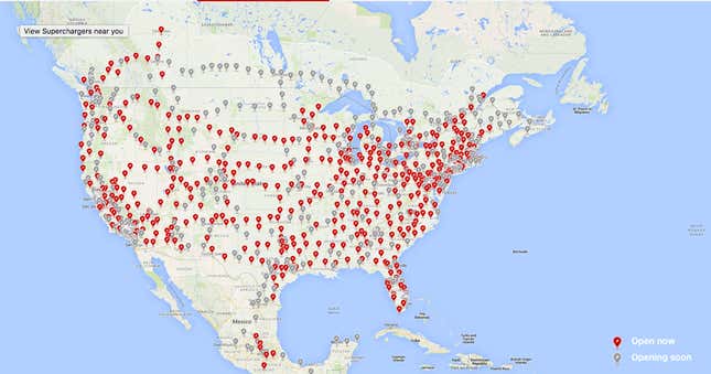 Image for article titled Tesla gives a peek at the supercharging rest stops it wants to build around the world