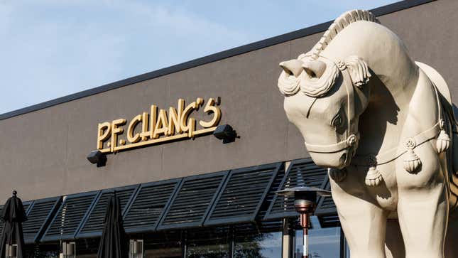 horse in front of pf changs