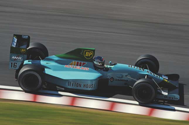 Ivan Capelli of Italy drives the No. 16 Leyton House Racing March during the 1989 Japanese Grand Prix.