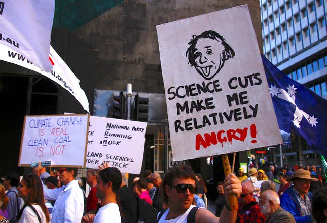 Protesting down under in Sydney.