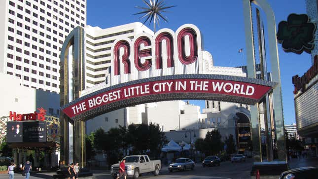 Photo of an entrance to Reno, Nevada