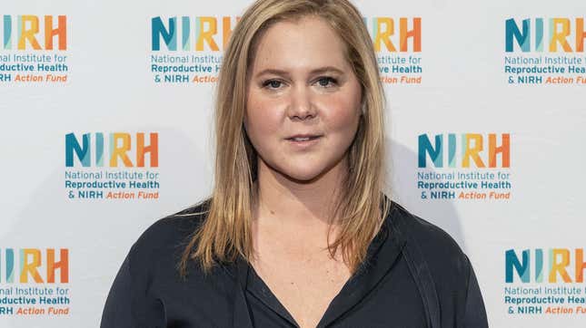 Image for article titled Amy Schumer, Being Blamed for a National Tampon Shortage, Quips: &#39;I Don&#39;t Even Have a Uterus&#39;