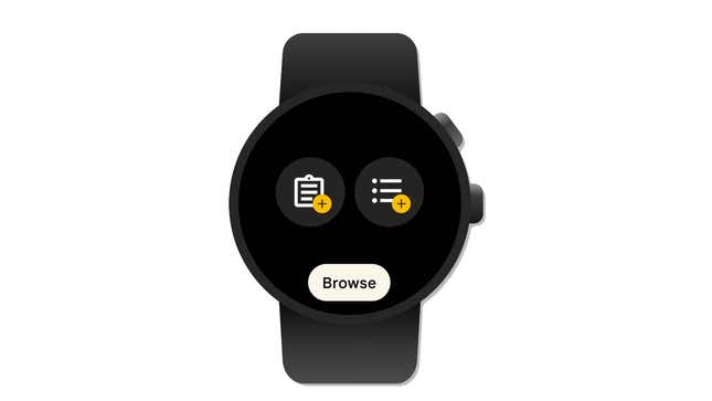 A photo of the Google Keep widgets