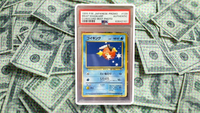 Image for article titled Someone Spent $120,000 On A Very Rare Magikarp Pokémon Card