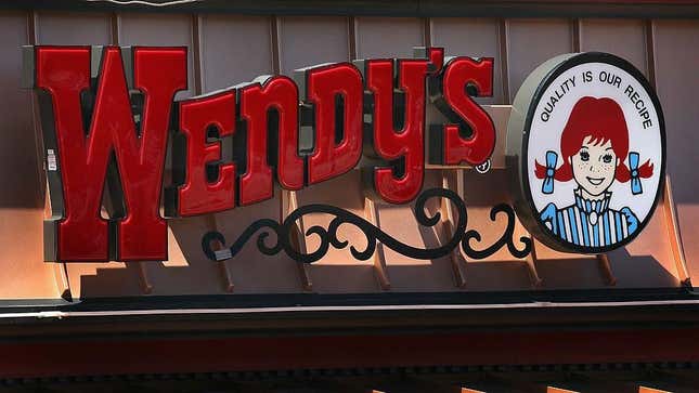 Wendy's restaurant sign