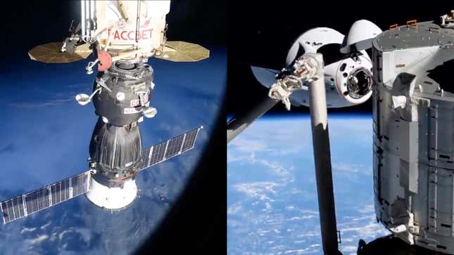 Imagen para el artículo titulado Estos espectaculares time lapses muestran cómo se acoplan las distintas naves espaciales a la Estación Espacial Internacional