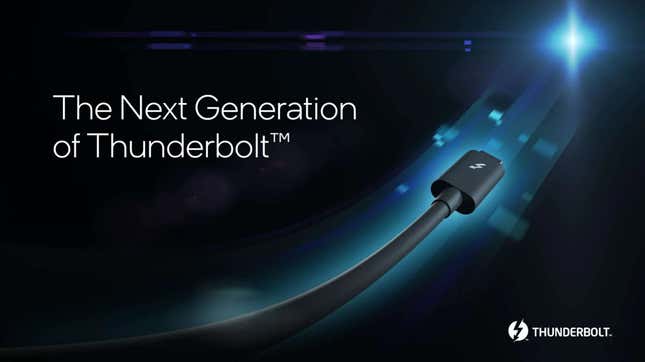 Imagen para el artículo titulado La próxima generación de Thunderbolt aún no tiene nombre, pero dará imagen a varios monitores
