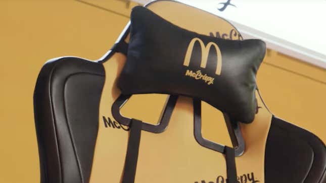 Image for article titled McDonald&#39;s Created a Grease-Proof Gaming Chair