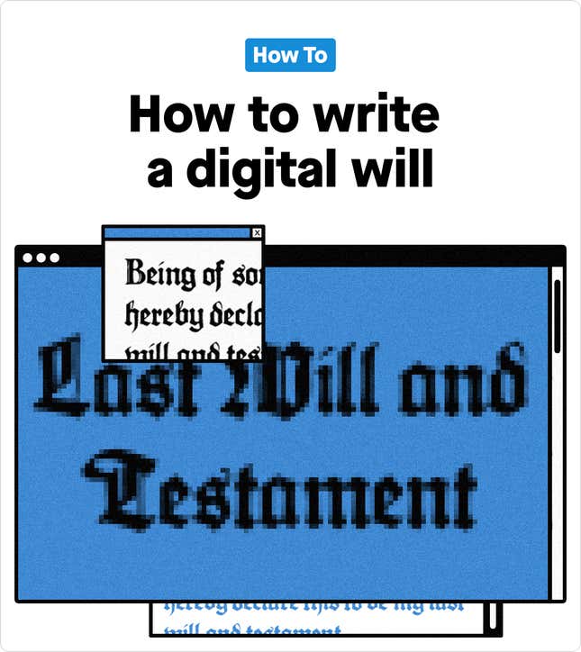 How to write a digital will