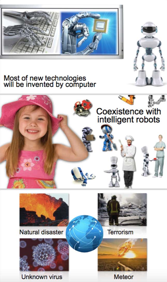 Image for article titled Here’s a glimpse, from 2010, of SoftBank CEO Masayoshi Son’s vision of the future in 300 years