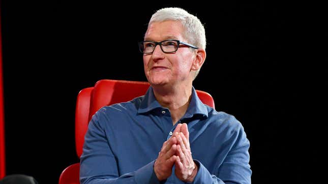Chief Executive Officer of Apple Tim Cook speaks onstage during Vox Media's 2022 Code Conference - Day 2 on September 07, 2022 in Beverly Hills, California