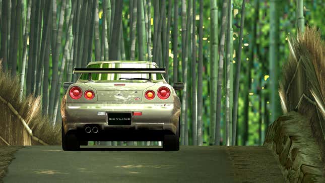 Image of an R34 Nissan Skyline GT-R taken in Gran Turismo 4's Photo Mode