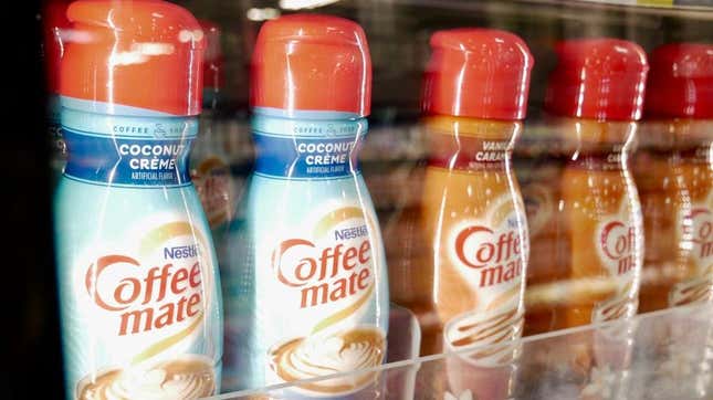 Coffee mate non dairy creamer in refrigerator case