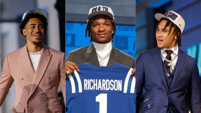 Image for article titled 2023 NFL Draft: Three Young Black QBs Make History