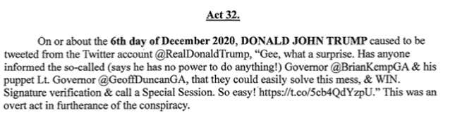 Image for article titled Here Are the 12 Tweets That Helped Get Trump Indicted