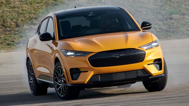 Image for article titled The Ford Mustang Mach-E GT Performance Edition Is Going Hard At The Tesla Model Y Performance