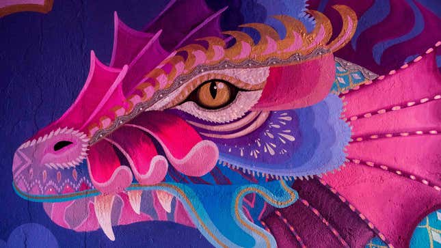 A mural by the Mexico City-based street artists Curiot and Romina Vasquez.